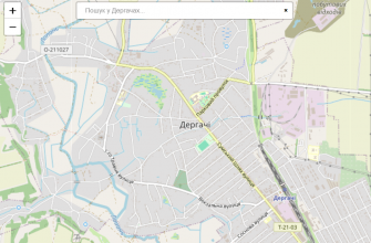 Мапа міста Дергачі
