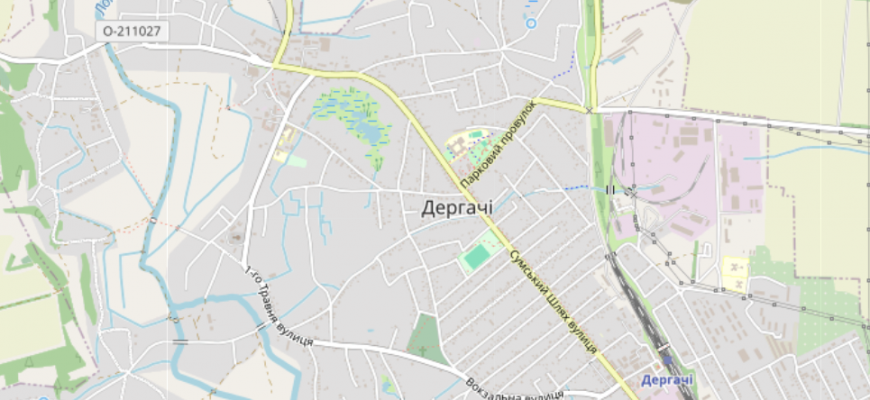 Мапа міста Дергачі
